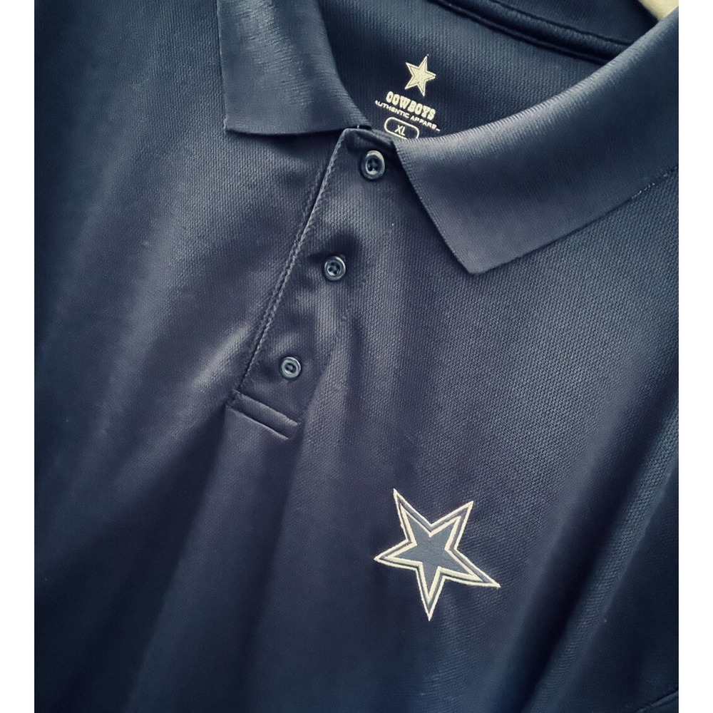 Dallas Cowboys XL Authentic Men's Short Sleeve‎ NFL Polo Embroidered Logo
